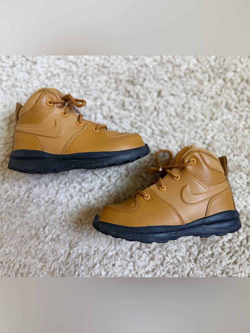 Nike Kids Tan/Brown High-Top Sneakers